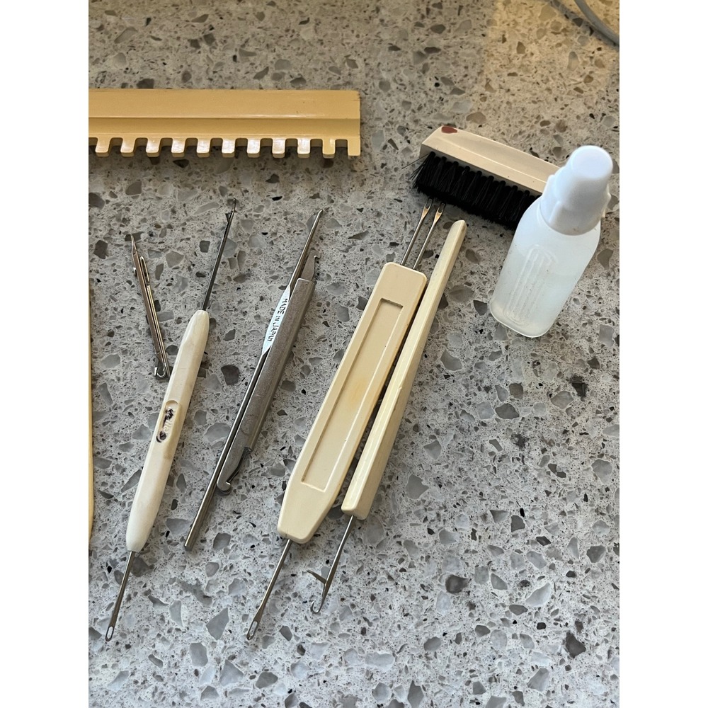 Knitting Machine Tool Kit Case Transfer Tools Latch Hook Comb Set - Picture 6 of 7